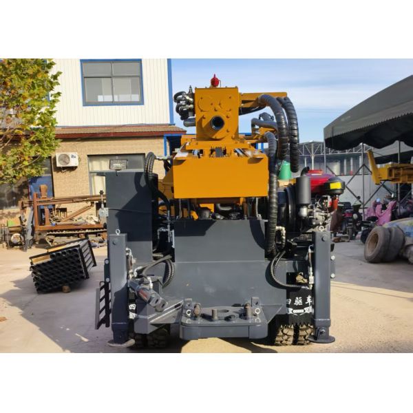 105-300mm Diameter Tire Water Well Drilling Rig With Flexible Mobility