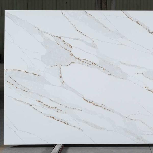 12mm 15mm 20mm Quartz Stone Slab Quartz Calacatta Gold Slab Artificial Quartz Stone