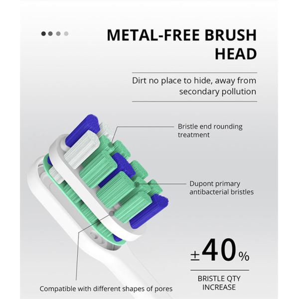 U391 Antibacterial Dupont Electric Sonic Toothbrush Wireless Charging Copper Free Bristle