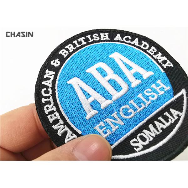 Durable Embroidered Patches  Brand Logo Name Letter For Garment