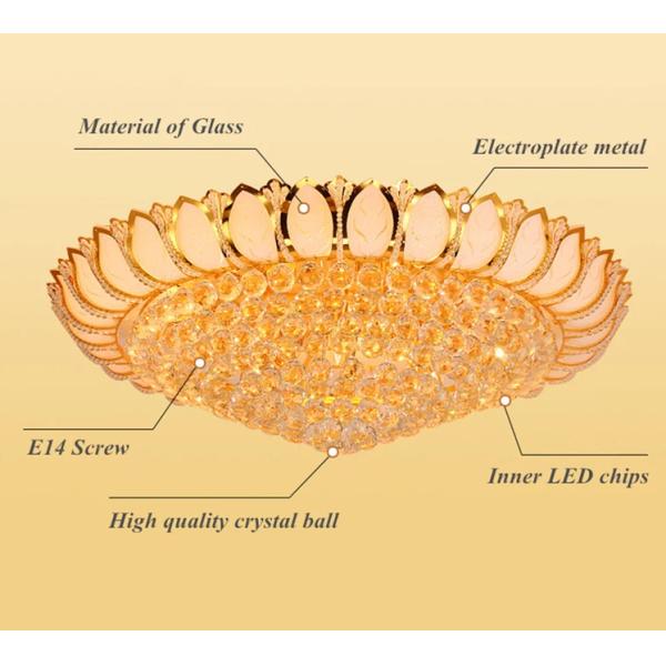 JYL-SJ004 нордическое античное потолочное освещение СИД 40*20cm/60*23cm E14 Кристл