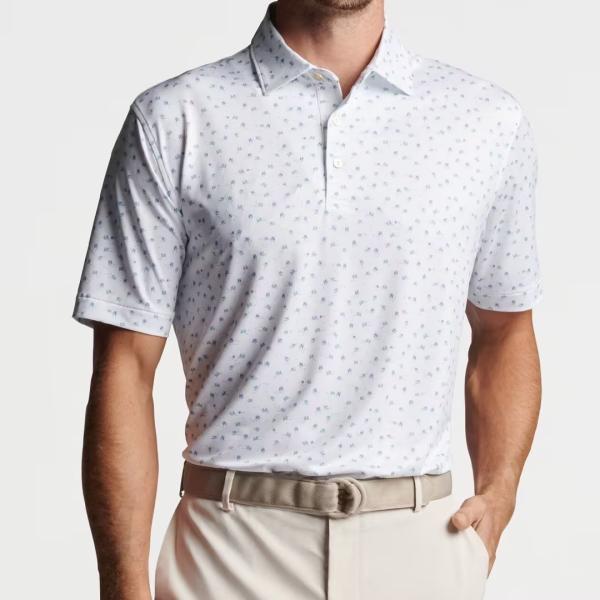 7 dias Apoio à encomenda de amostras para camisa de polo masculina de malha em desporto e moda