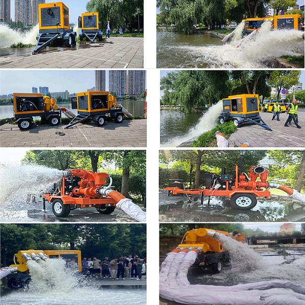 Flood Project Diesel Powered Water Pumps High Quality Self-Priming Centrifugal Pump