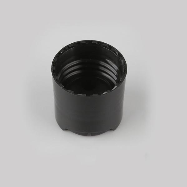 28/410 Cosmetic Bottle Caps Black Plastic Bottle Screw Caps No Leakage