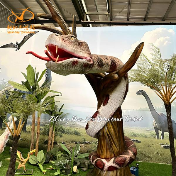 Lifelike Robotic Animatronics Snack Customized Size For Zoo Park