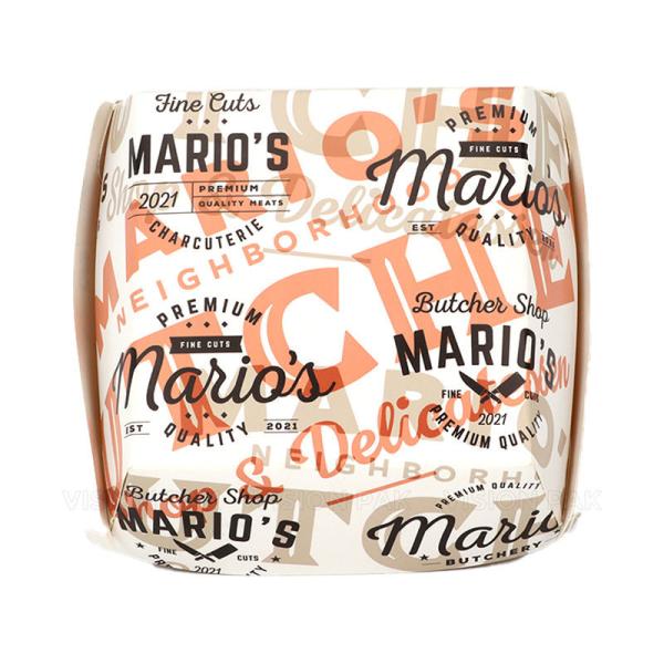 Hamburger Box Fast Food Delivery Packaging Eco-friendly Customization Biodegradable Oil Proof Paper Packaging Box