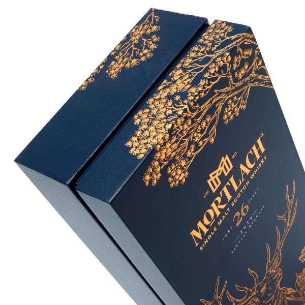 Gold Foil Gloss Lamination Wine Bottle Gift Box For Whiskey