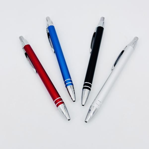 Oficina Negocios de metal de aluminio de prensa bolígrafo de alta calidad bolígrafo de logotipo personalizado