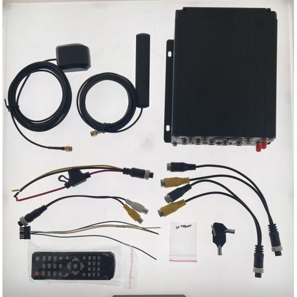 Driver Monitoring Camera Kit with MDVR for Commercial Vehicles In-Cab & Forward-Facing Camera System for Fleet Safety