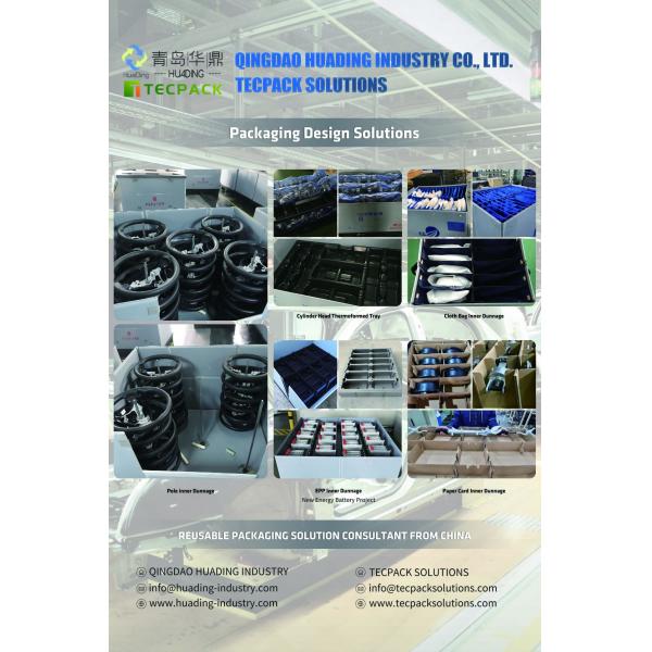 HDPE lid pallet PP honeycomb sheets HUADING 1600*1150-Sunken Safety Stop Type Twin-Sheet Plastic Sleeve Boxes