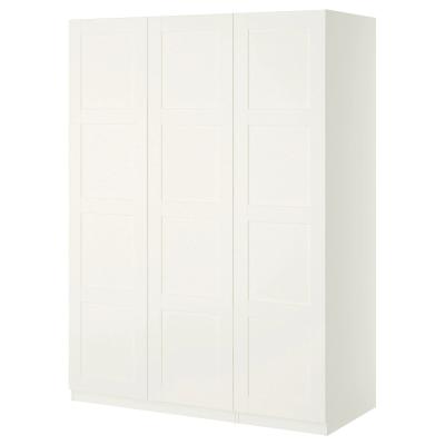 Modular MDF Bedroom Storage Cabinet Hotel Full Luxury Swing Door White Armoire Wardrobe
