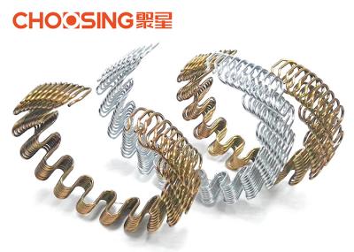 3.2mm High Arch Upholstery Zig Zag Springs Heat Treatment With Transparent Painting Coating