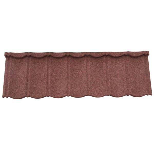 420 mm de largeur classique de la pierre du Golan couleur revêtue de carreaux de toit en métal ligne de production pour l'hôtel Villa appartement scolaire en Afrique