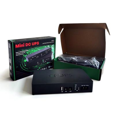 Mini UPS Power Backup UPS Power Supply Com Baterias de Lítio Para Roteador Wifi