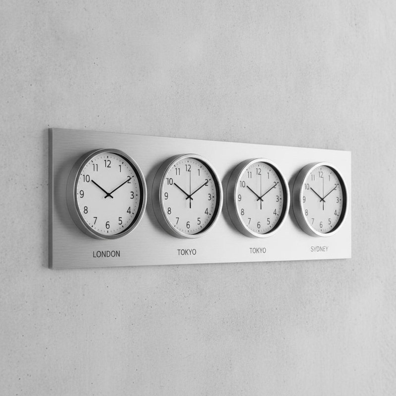 60CM and 80CM Black Mirror Wall Clock - Stylish Timepiece with Gold Accents