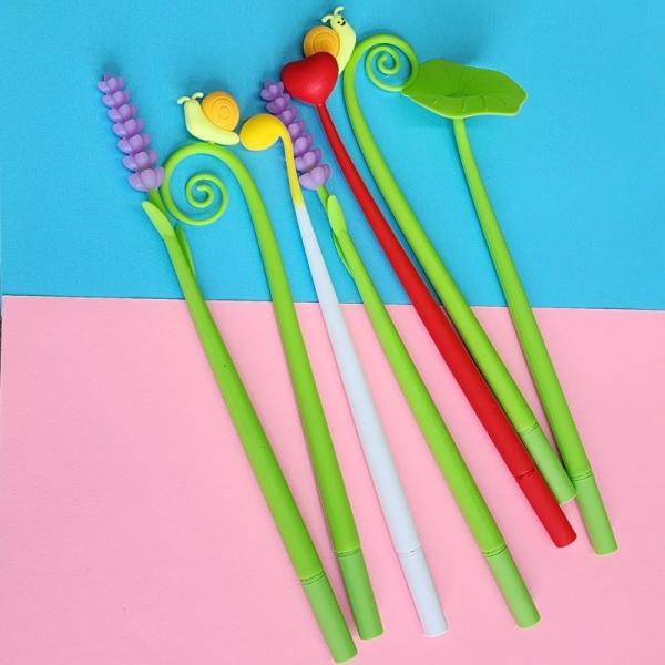 Cartoon Interesting Plants Animals Silicone Neutral Pen Swinging Signature Pen