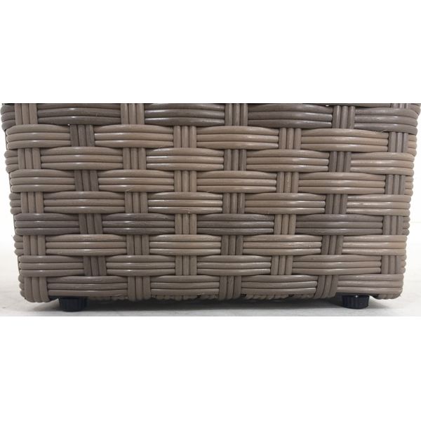 Outdoor Indoor Rattan Flower Pot Wicker Garden Square Planter