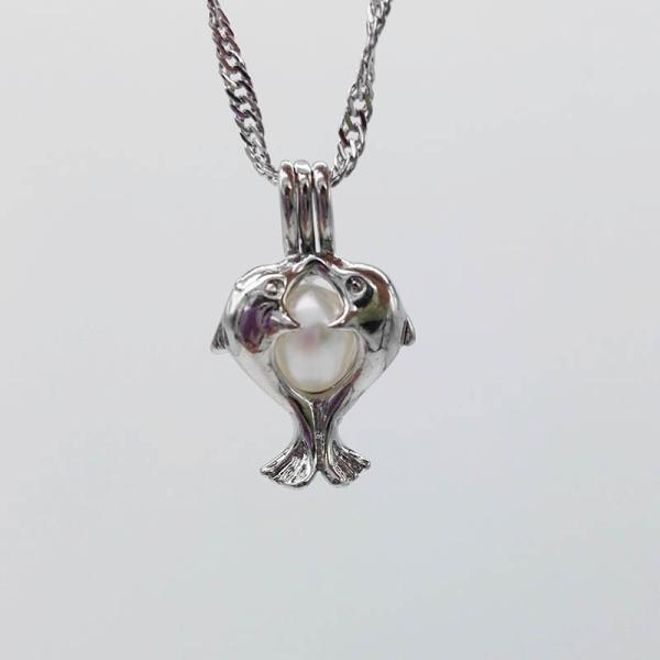 Pearl Cage Locket Findings Cage Pendant For Oyster Pearl Girl Women Gits Dropshipping