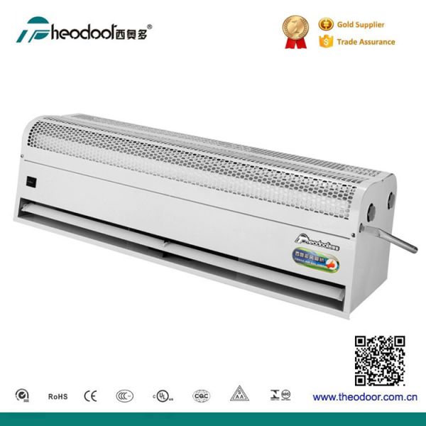 Rideau d'air à ventilateur et serpentin de chauffage de l'eau Theodoor à économie d'énergie avec interrupteur hiver et été