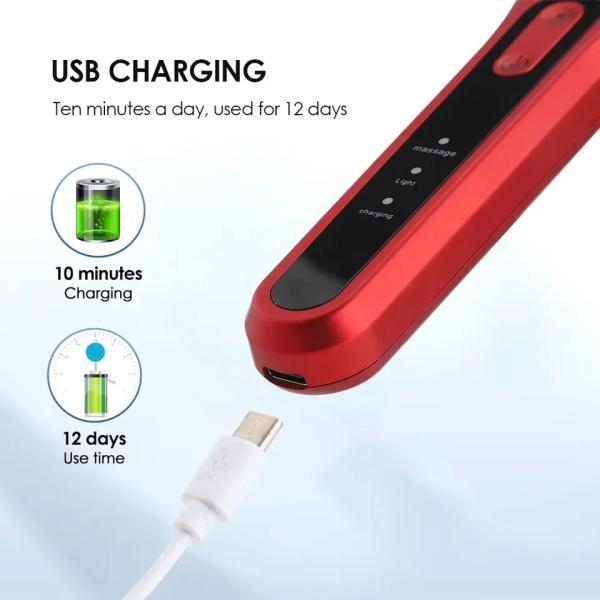 Гребня Massager вибрации EMS гребня выпадения волос Phototherapy релаксация анти- умственная