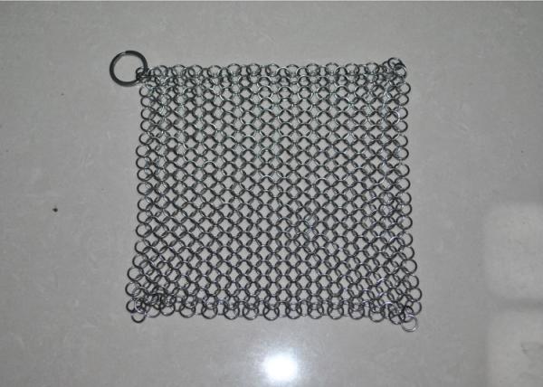 4X4 purificador de aço inoxidável da polegada 316L Chainmail para a bandeja do ferro fundido