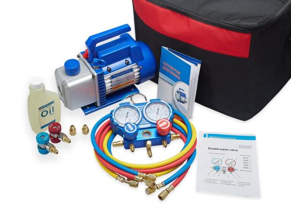 Ail Filled Pressure Meter Gauge Manifold Gauge Set For R22 134a 404a