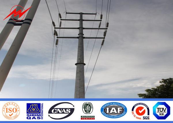 Épaisseur de service en acier 11m ronde extérieure de Polonais de puissance 5mm pour la ligne de transmission