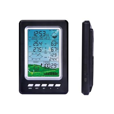 Estação Meteorológica Smart Home com Display LCD colorido Previsão de chuva e direção do vento