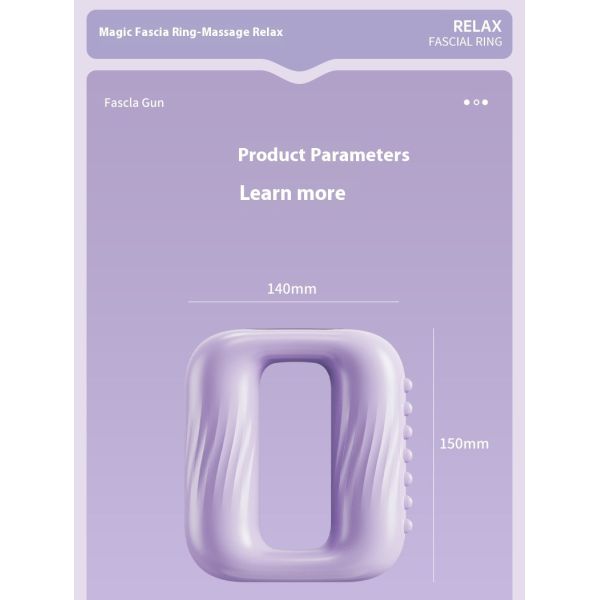 Electric Muscle Massager with 5 Speeds and 3 Modes Hands-Free Strap for Full-body Massage Portable Fascia Massager