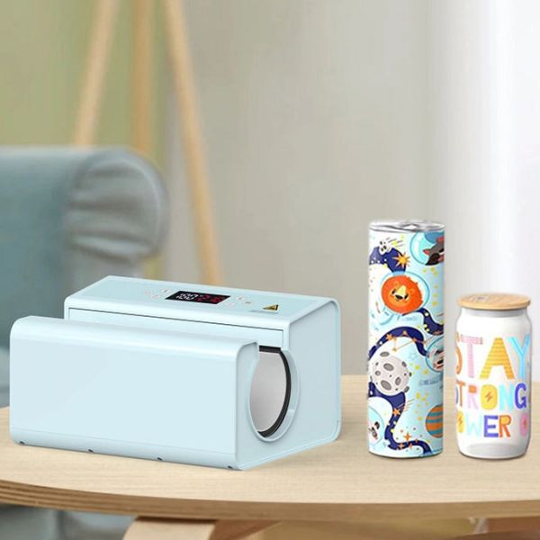 30oz Pneumatic Mug Press Automatic Sublimation Tumbler Press For Aluminum Bottle 11oz White Mugs