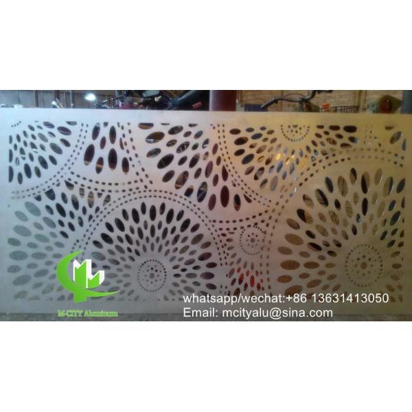 panneau de coupe laser de tournesol Panneau de revêtement en aluminium métallique Panneau sculpté pour façade