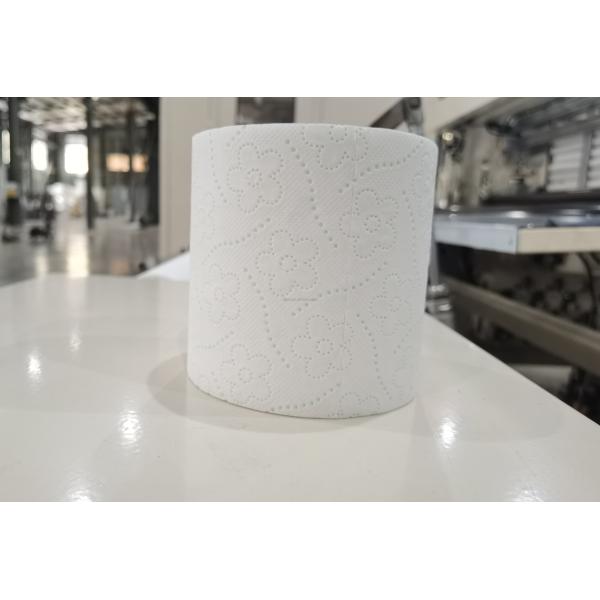 Automatic High Speed Multi Rolls Toilet Paper Glue Laminated Embossing Making Machine Line