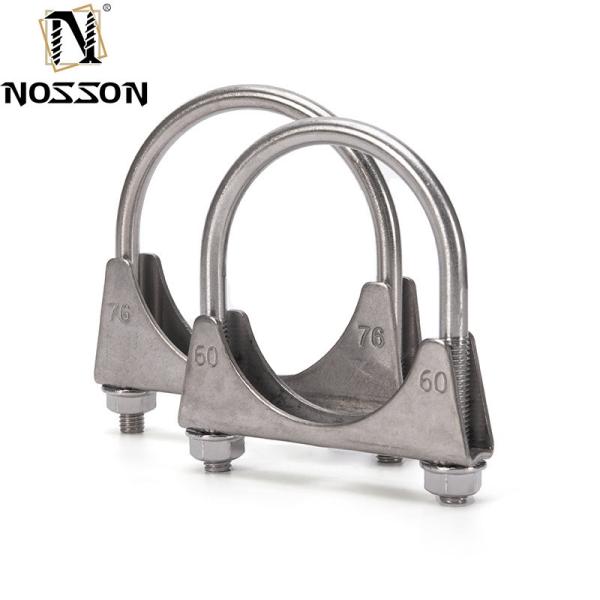 JIS Standard Metric Measurement System M8 M10 Zinc Plated Heavy Duty U Bolt Exhaust Clamp with Corrosion Resistance