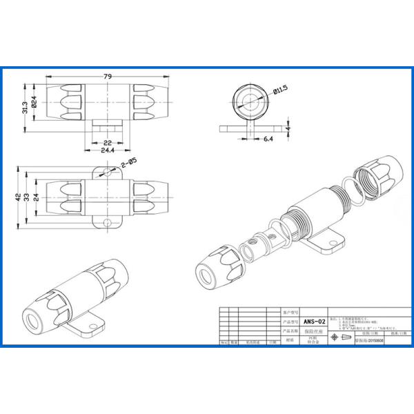 Suporte alterado audio do fusível de Mini ANS AFS ANL do carro impermeável