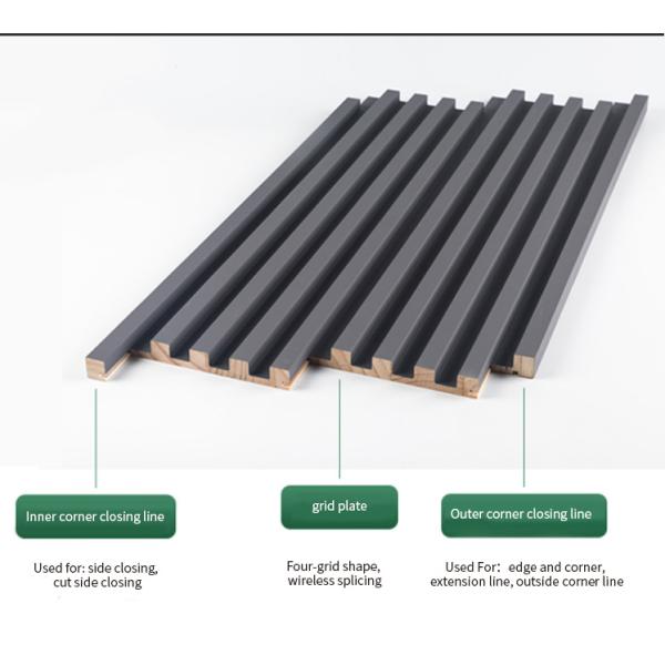 Легкая установка Декоративная деревянная решетка для стен современного стиля