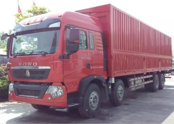 SINOTRUK HOWO T5G Wing Van Cargo Truck 8X4 12 Wheels LHD MAN Engine Euro4 336HP