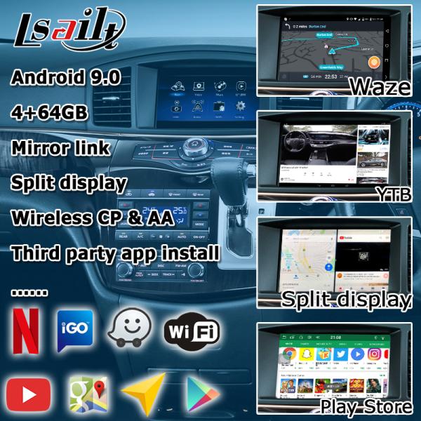 Nissan Elgrand E52 HD muti touch touch HD обновление экрана беспроводная связь carplay android auto