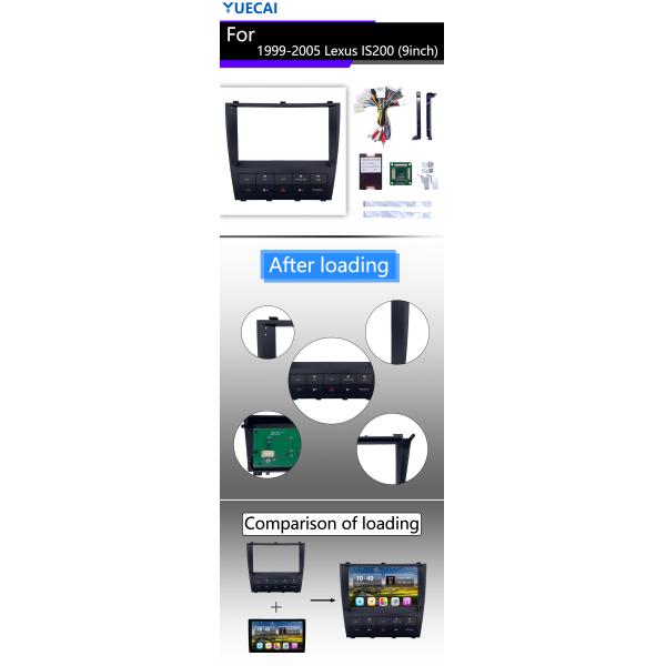 9 дюймовый Android Play Head Unit для Lexus IS200 1999-2005 годов