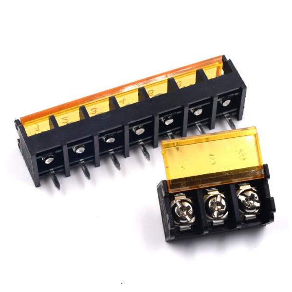 9.5mm / 0.375 Barrier Screw Terminal Blocks Side Pin Mounting