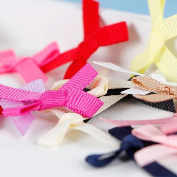 Embalagem de presente Pré poliéster 3,5 cm Grosgrain Ribbon Bow para vestuário por MSD Ribbon