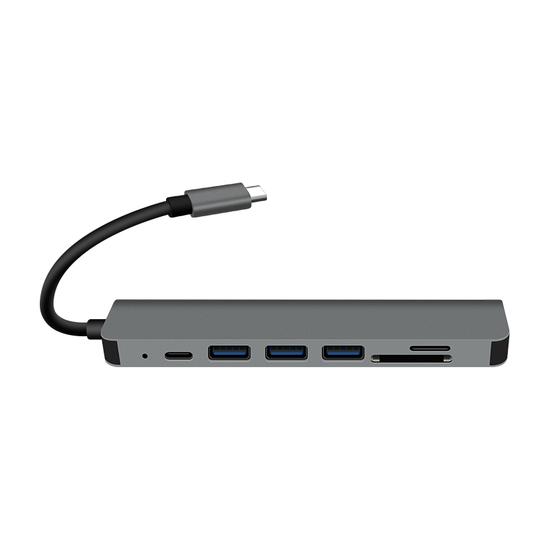 Electronic Devices Multi-Function 7 In 1 Usb C Hub With Usb 3.1 7 Ports Type C Hub 4k@30hz Hdtv Dock