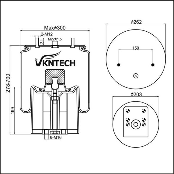 Весна воздуха BPW30 05.429.43.20.0 941MB Contitech 1R11-743 Goodyear Dunlop D11B30 1TC300-36 WEWELERUS 500-10 KD