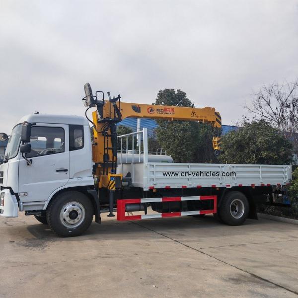 Dongfeng 8 Tonne Telescopic Boom Truck Crane 180KW 245HP Hydraulic Mobile Crane Truck Mounted