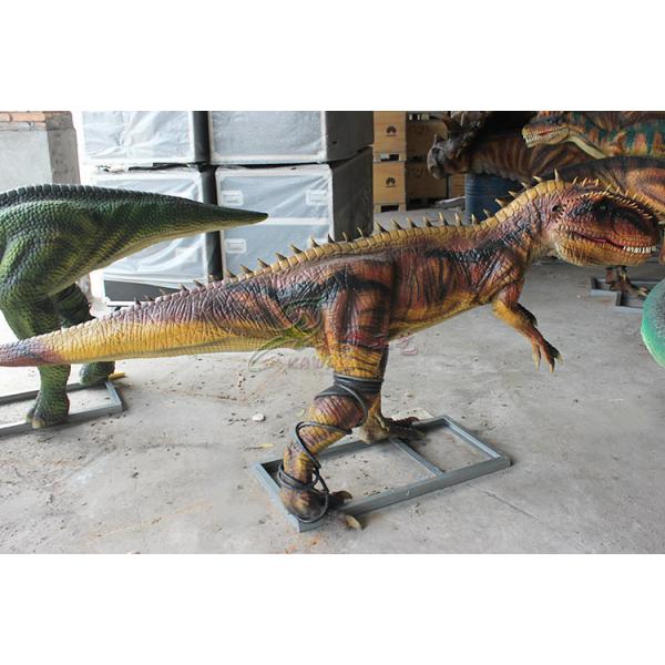 Realistic Robot Interactive Realistic Orange Animatronic Dinosaur For Mall