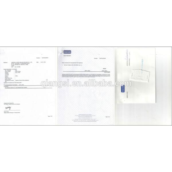 Полотенце белой авиакомпании 100% хлопок устранимое горячее