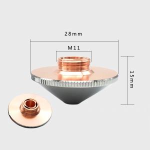CNCファイバーレーザー切断部品 プレシテック切断頭のためのノズル D28H15M11