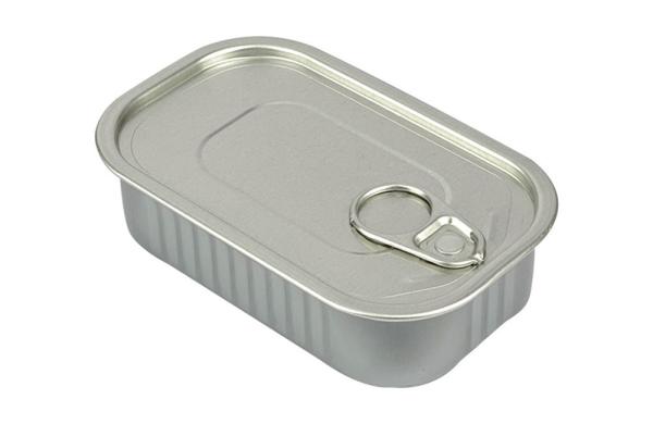 Customization Rectangular Tin Cans Stackable Food Grade 125g Two Piece Cans