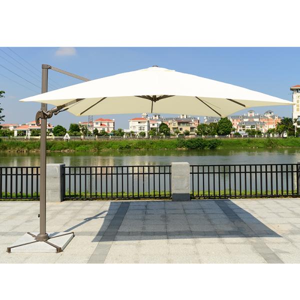 Outdoor Heavy Duty Patio Sun Umbrella with Modern Style and 360 Degree Rotation System