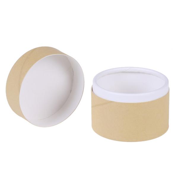 Vente en gros à prix réduit Boîtes d'emballage de tubes en papier kraft brun recyclé pour les bougies