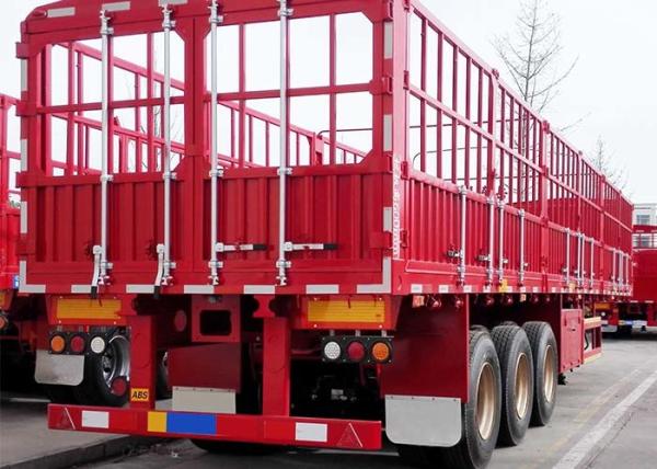 CCC Steel Q345 Stake Semi Trailer 60T Fence  For Livestock